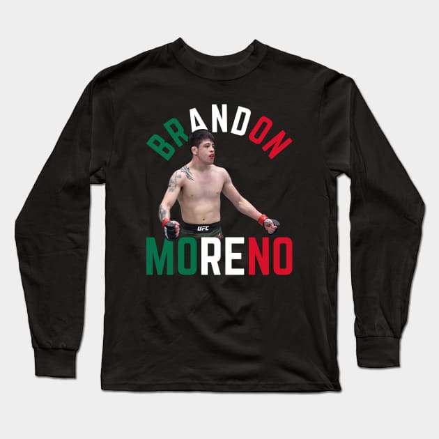 Brandon Moreno Mexico Long Sleeve T-Shirt by MMAMerch